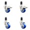 Service Caster 3 Inch 316SS Blue Poly Swivel 1-5/8 Inch Expanding Stem Caster Lock Brake, 2PK SS316TTLEX20S314-PPUB-BLUE-2-S-2-158 - alternate 1